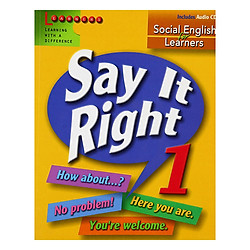 Say It Right 1 With Audio CD