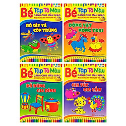 Bộ Bé Tập Tô Màu Dành Cho Mẫu Giáo – Bộ 4 Cuốn