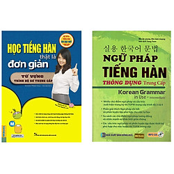 Combo Học tiếng hàn đơn giản , Ngữ pháp tiếng hàn thông dụng – trình độ sơ trung cấp ( tặ