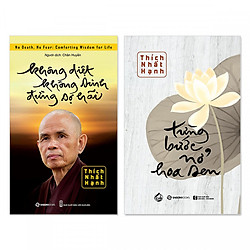 Combo 2 cuốn: Không Diệt Không Sinh Đừng Sợ Hãi, Từng Bước Nở Hoa Sen + Bookmark danh ngôn hình voi