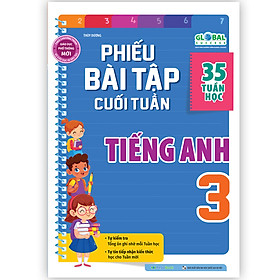 Sách Phiếu bài tập cuối tuần Tiếng anh lớp 3 (Global)