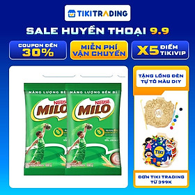 Combo 2 bịch thức uống ca cao lúa mạch Milo Regular (600g)