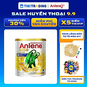 Bao bì mới - Sữa Bột Anlene Gold Hương Vanilla (Hộp Thiếc 800g)