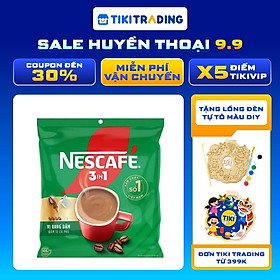 Cà phê Hòa tan NESCAFÉ VỊ RANG ĐẬM Bịch 46 gói Đậm Thơm Hoàn Hảo