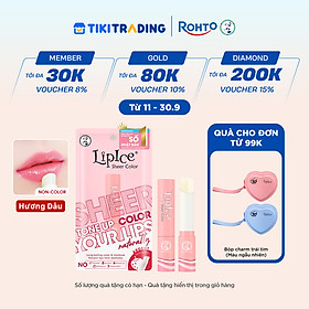 Son dưỡng môi hiệu chỉnh ửng hồng tự nhiên Lipice Sheer Color Hương Dâu (Ardent) 2.4g
