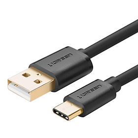 Mua Cáp USB 2.0 Type A Male To USB 3.1 Type-C Male Ugreen US141 30164 (0.5m) - Đen - Hàng Chính Hãng