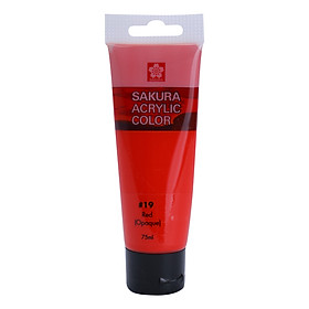 Nơi bán Màu Acrylic Sakura XAC75-19 - Đỏ - Giá Từ -1đ