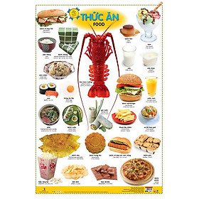 Tranh Mẫu Giáo Song Ngữ - Thức Ăn