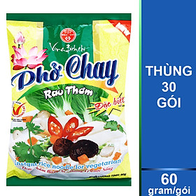 Thùng 30 Gói Phở Chay Rau Thơm Bích Chi Gói 60g