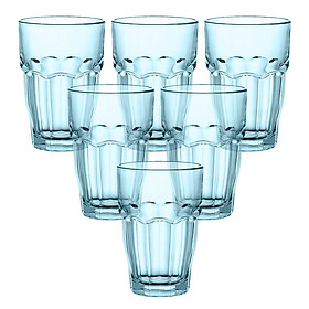 Mua Bộ 6 Ly Thủy Tinh Rock Bar Bormioli Rocco 418970B03321990 (370ml / Ly) - Xanh Biển