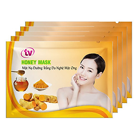 Hộp 5 Miếng Mặt Nạ Dừa Dưỡng Ẩm Chuyên Sâu TV Honey Mask TVHM-5