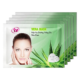Hộp 5 Miếng Mặt Nạ Dừa Dưỡng Ẩm Chuyên Sâu TV Vera Mask TVVM-5