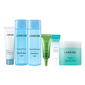 Bộ Sản Phẩm Chăm Sóc Da Dầu, Lỗ Chân Lông To Laneige Mini Pore Kit