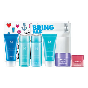 Bộ Dưỡng Ẩm Toàn Diện Cho Da Thường Và Da Khô Laneige Travel Kit Bring Me Moisture - 111970763