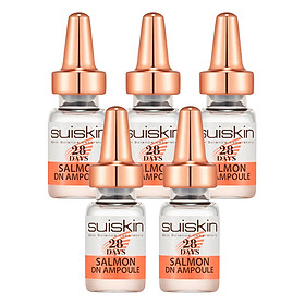 Combo 5 Ống Tinh Chất Chăm Sóc Da Chuyên Sâu Từ Trứng Cá Hồi Suiskin Salmon DN Ampoule