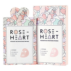 Mặt Nạ Dưỡng Ẩm, Sáng Da 2 Bước Roseheart RH-01(33g)