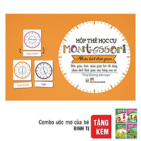 Hộp Học Cụ Montessori - Nhận Biết Thời Gian (Tặng Combo 4 Cuốn Ước Mơ Của Bé)