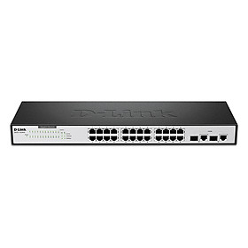 Bộ chia mạng Switch 24 Cổng 10/100M Với 2 Gigabit Ports D-Link DES-1026G - Hàng Chính Hãng