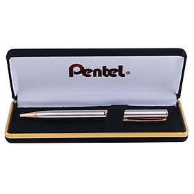 Hình ảnh Bút Ký Cao Cấp Pentel B810PG - Vỏ Bạc (0.8mm)