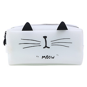 Bóp Viết Silicon Mèo Trắng - Meow