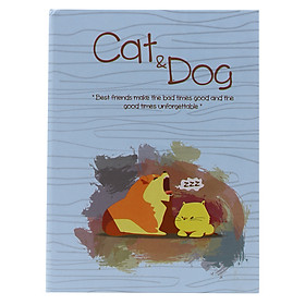 Sổ Vivaone Bìa Giấy Màu Cat & Dog M1 (13 x 18 cm) 