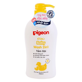 Sữa Tắm Gội Pigeon 2 Trong 1 Tinh Chất Hoa Hướng Dương 700ml