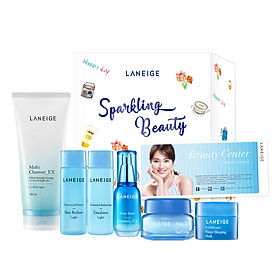 Bộ Dưỡng Ẩm Toàn Diện Laneige Dành Cho Da Nhờn Và Da Thường Kèm Phiếu Massage Trị Giá 550.000đ
