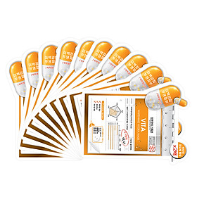 Combo 10 Mặt Nạ Vitamin Dưỡng Trắng Da Blumei Vita Whitening Hydra Mask (27g)