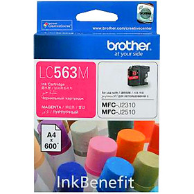 Hình ảnh Brother LC-563M Ink Cho MFC-J2310/J2510/J3520/J3720 (Đỏ) - Hàng Chính Hãng