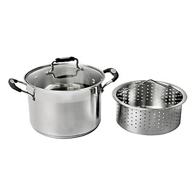 Bộ Nồi Inox Xửng Hấp Vung Kính Goldsun GE05-2303SG*