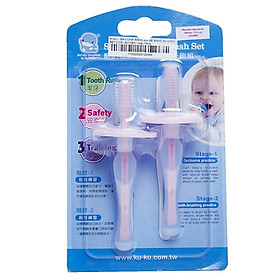 Bộ 2 Bàn Chải Đánh Răng Silicone Kuku KU1083