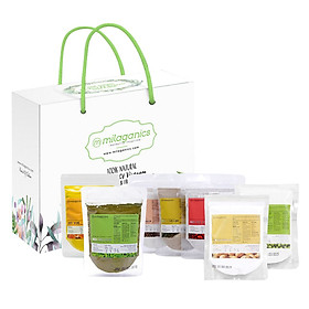 Hộp Quà Các Sản Phẩm Bột Chiết Xuất Từ Thiên Nhiên Milaganics