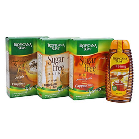Combo 3 Hộp Cà Phê Tropicana Slim + Chai Mật Ong Ăn Kiêng Tropicana Slim