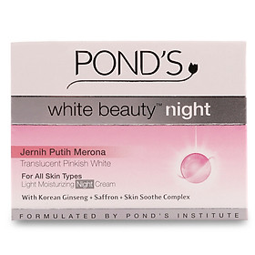 Kem Dưỡng Da Trắng Hồng Rạng Rỡ Pond's White Beauty Ban Đêm (50g)