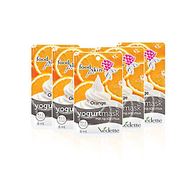 Lô 5 Mặt Nạ Sữa Chua Vedette Cam 8ml