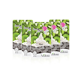 Lô 5 Mặt Nạ Sữa Chua Vedette Kiwi 8ml