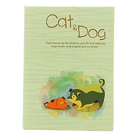 Sổ Vivaone Bìa Giấy Màu Cat & Dog M8 (10 x 14 cm)