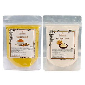 Combo Bột Yến Mạch De Beauté (100g) + Tinh Bột Nghệ De Beauté (100g) - 1643098