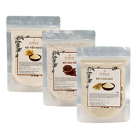 Combo Bột Yến Mạch De Beauté (100g) + Bột Cám Gạo De Beauté (100g) + Bột Đậu Đỏ De Beauté (100g) - 1643099