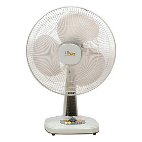 Quạt Bàn Lifan B-398 - Xám Trắng - Hàng Chính Hãng