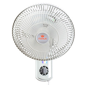 Quạt Treo Tường Tường Lồng Nhựa Lifan T-109 - Xám Trắng - Hàng chính hãng