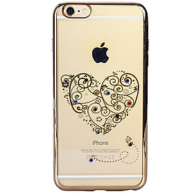 Ốp Lưng iPhone 6 Plus/6s Plus Meephong Trong Đính Đá
