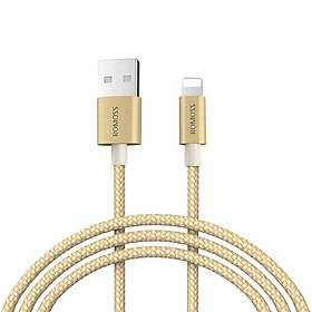 Dây Cáp Sạc iPhone, iPad Romoss Lightning Bọc Nylon (1m) - Hàng Chính Hãng