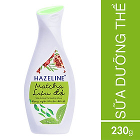 Sữa Dưỡng Thể Hazeline Dưỡng Trắng Da Matcha Lựu Đỏ 67183421 (230ml)