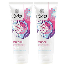 Combo 2 Sữa Rửa Mặt Tạm Biệt Mụn Vedet Bye Bye Acne (75ml / Tuýp)