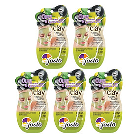 Combo 5 Mặt Nạ Đất Sét Trắng Và Ôliu Josto
