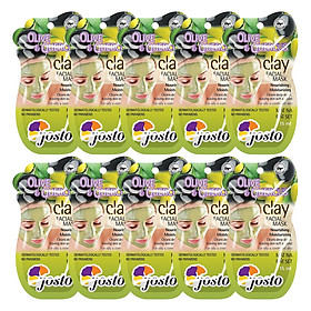Combo 10 Mặt Nạ Đất Sét Trắng Và Ôliu Josto