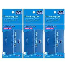 Combo 3 Giấy Thấm Dầu Mayan (100 Tờ / Gói)