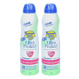 Combo 2 Chai Xịt Chống Nắng Banana Boat Ultra Protect SPF50 521867 (170ml / Chai)