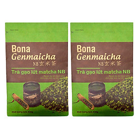 Bộ 2 Trà Xanh Gạo Lứt Matcha Nhật Bản Bona Genmaicha